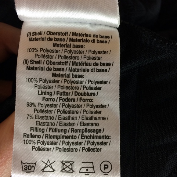 Golfino Black Full Zip Quilted Puffer Jacket Sz 6 - Picture 7 of 8